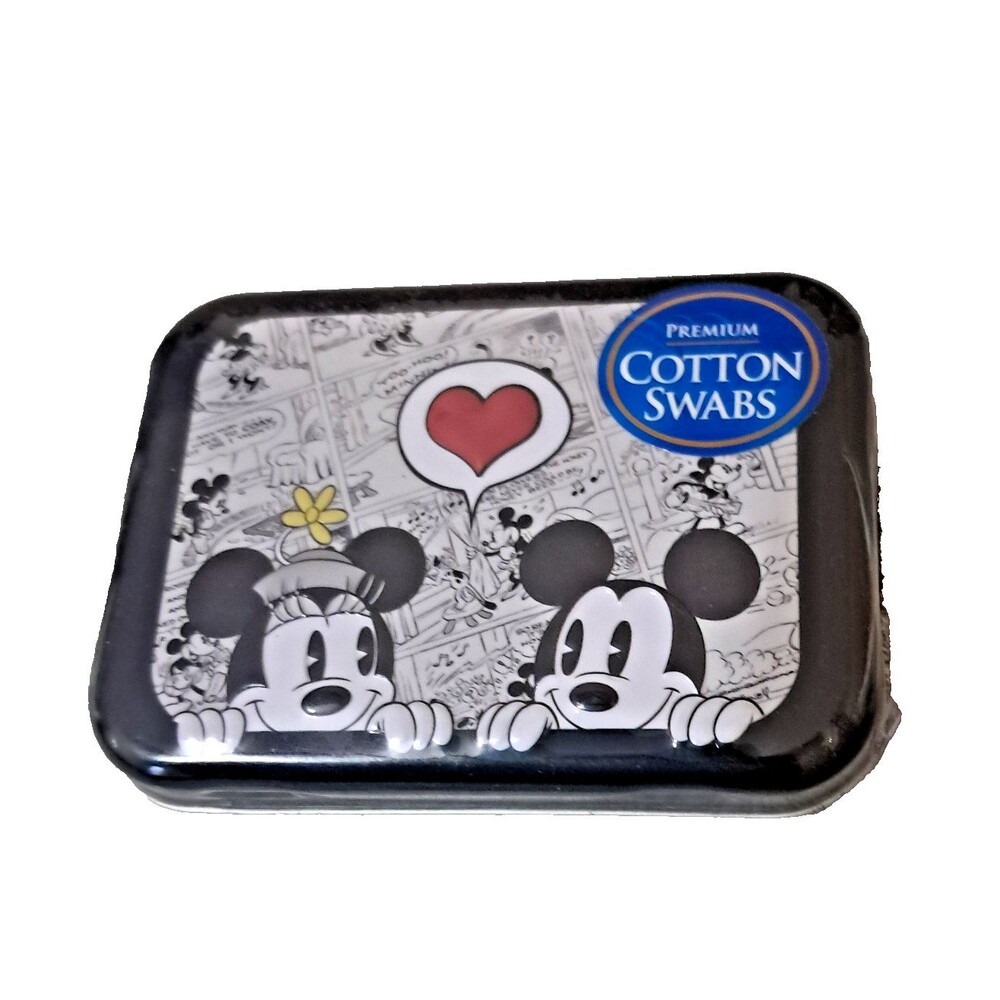 Disney Mickey Minnie Cotton Swabs Q-Tips Collector Tin #2 Sealed 2011